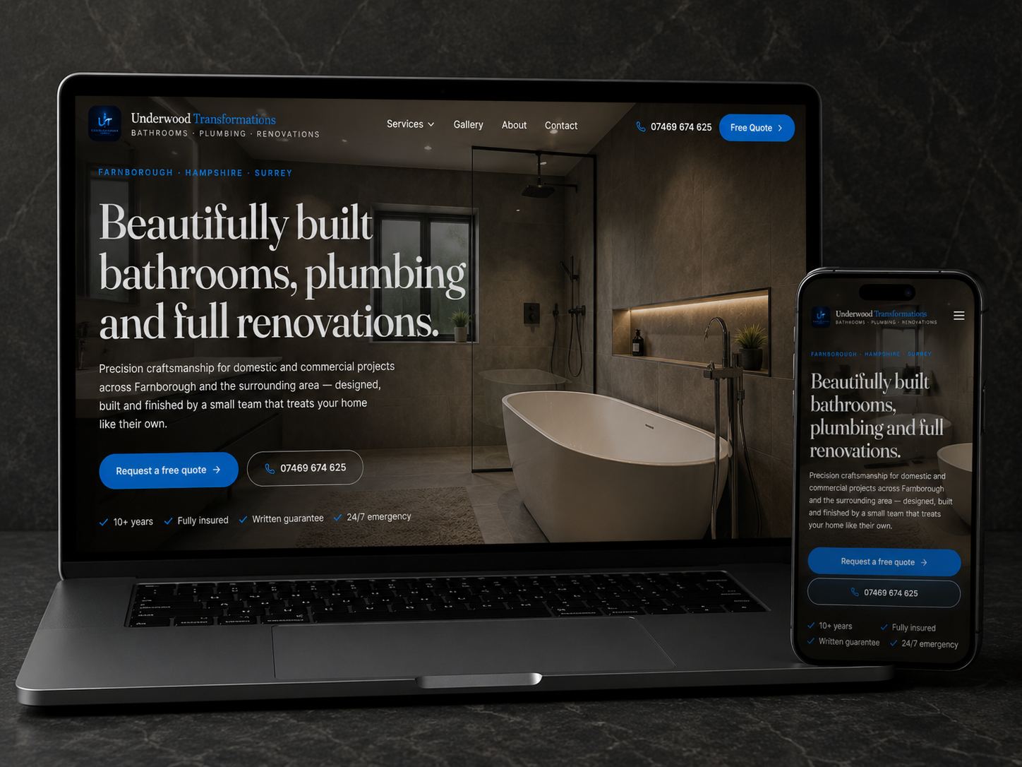 Bathrooms & Renovations Website